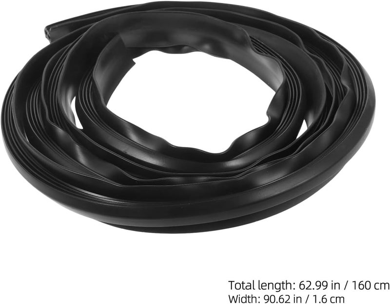 Car Door Seal Strip 1.6m Thickened Rubber Auto Door Sealing Strip Soundproof Weatherproof Window Seal for Vehicle Interior Trim - Image 2