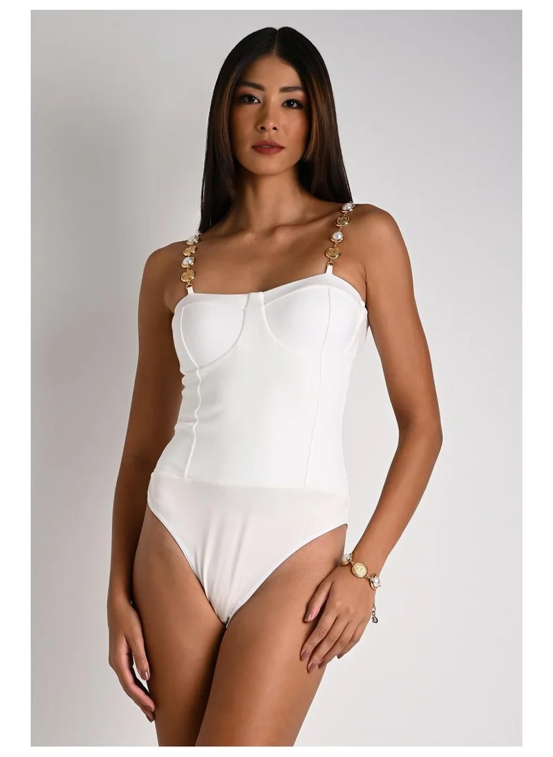 Carmen Steffens  Body Luxury Strap Off-White for Women | Best Price UAE