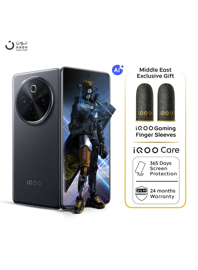 iQOO Z10 5G Dual SIM Black 12GB RAM 256GB With Gaming Finger Sleeves 24-Month Warranty And 1 Year Screen Replacement - Middle East Version - Image 1