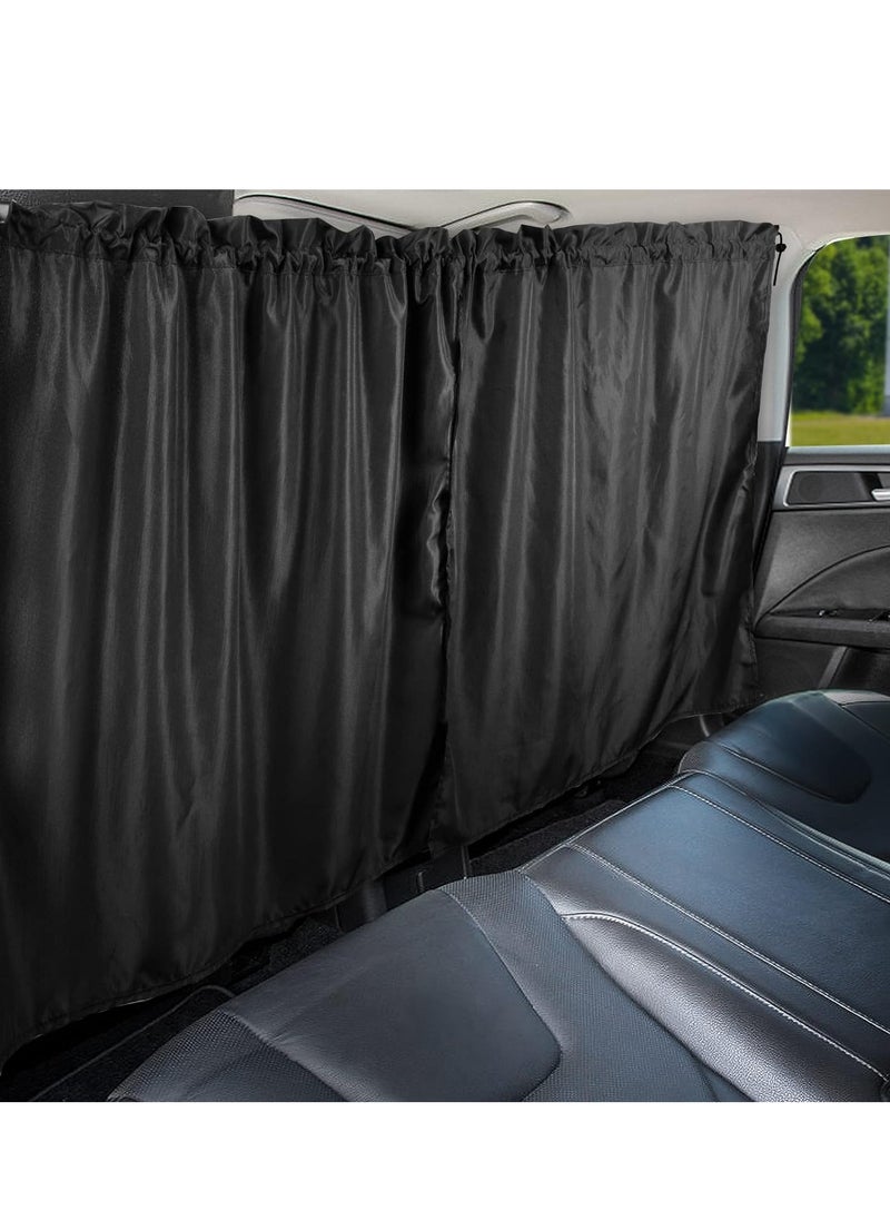 GUDOO - Car Divider Curtain Wide Car Privacy Blackout Shades with Storage Bag for Baby Nap Removable Sedan SUV Van Sunshade Covers Screen for Car Camping Sleeping Accessories - Image 1