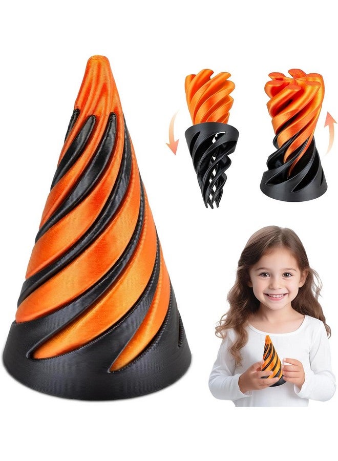 SIMXEN 3D Printed Spiral Cone Toy,Impossible Cone Fidget Toy,Mini Vortex Thread Illusion,Fidgets Toys for Anxiety ADHD,Desktop Decor,Sensory Fidget Toys Triangle Game for Kids Adult - Image 1