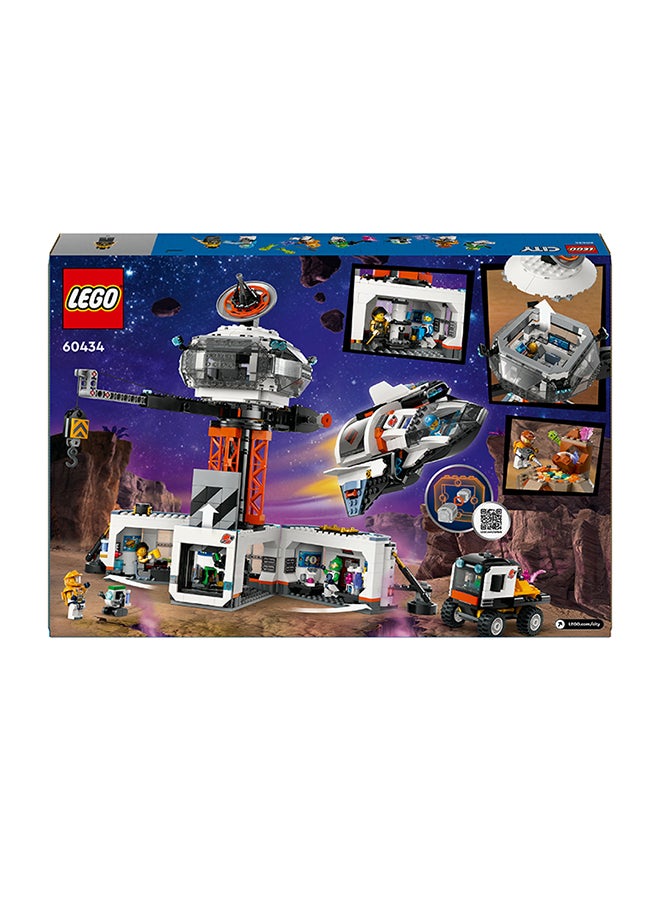 LEGO City Space Base and Rocket Launchpad Toy Playset 60434 (Age 8