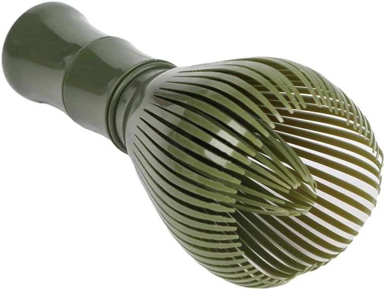 OUGETHER Traditional Matcha Whisk Reusable PP Resin Matcha Whisk Chasen Dishwasher Safe Matcha Stirrer Matcha Green Tea Powder Preparation Prepare Japanese Matcha Tea (Green) - Image 4