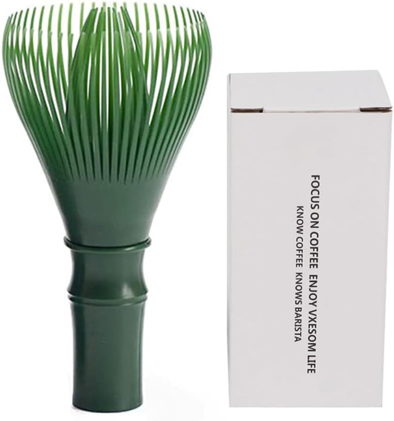 OUGETHER Traditional Matcha Whisk Reusable PP Resin Matcha Whisk Chasen Dishwasher Safe Matcha Stirrer Matcha Green Tea Powder Preparation Prepare Japanese Matcha Tea (Green) - Image 1