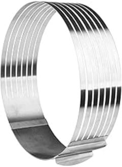Jun Stainless steel cake cutter,layer cake slicer kit mousse slicing cake,diameter is15-20cm 