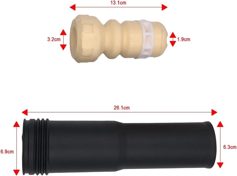DEMULAX Car Rear Shock Absorber Buffer Rubber Boot Set - Image 2