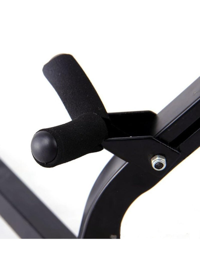 Folding Saxophone Stand for Alto Sax, Alto Tenor Sax Stand, Adjustable Metal Triangle Base Design Saxophone Holder Rack Portable and Foldable Musical Instrument Stand