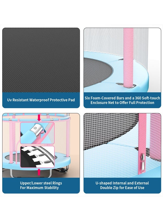 بيوينتي ترامبولين، مستقرة وهادئة ممارسة الركود، الداخلية الركود ممارسة ترامبولين تمارين الجسم واللياقة البدنية، للكبار والأطفال، هدايا عيد ميلاد للأطفال فتى فتاة - Image 3