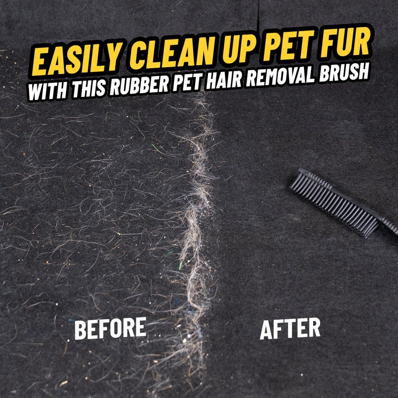 Chemical Guys Professional Rubber Pet Hair Removal Brush â€“ Multi Surface Detailing & Pet Hair Removal Tool for Cars, Trucks, SUVs, RVs & Home â€“ Removes Lint and Debris from Upholstery and Carpet - Image 2