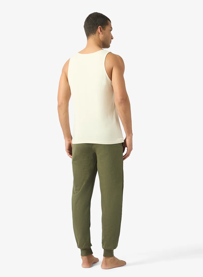 سفنتي فايف Sleeveless Tank Top With Pants Pyjama Set
