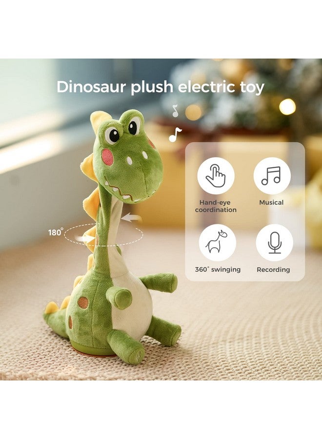 TUMAMA Dinosaur Dancing Talking Interactive Baby Toy, Mimicking Twisted Electronic Soft Plush Toy With Talking Recording Repeat Talking, Talking Dinosaur Toy For Kids Over 3 Years Old - Image 2