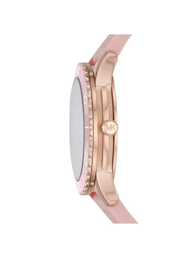 Michael Kors Women's Silicone Watch in Pink - MK6854 - Image 2