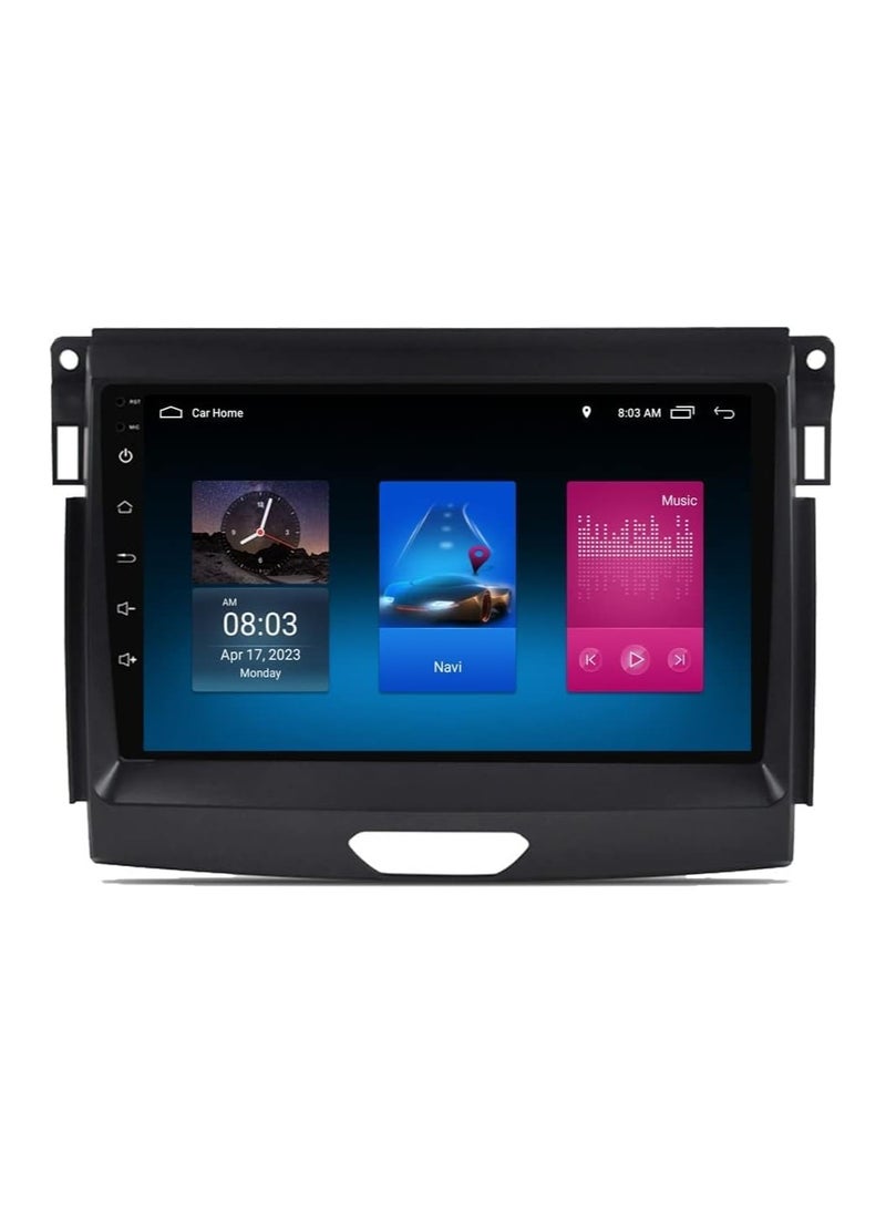 SHEZA STAR Android Car Stereo for Ford Ranger Everest 2015 2016 2017 2018 2019 2020 4GB RAM 64GB ROM 9 Inch Support Apple Carplay, MirrorLink WiFi BT, IPS Touch Screen with AHD Camera Included  - Image 1