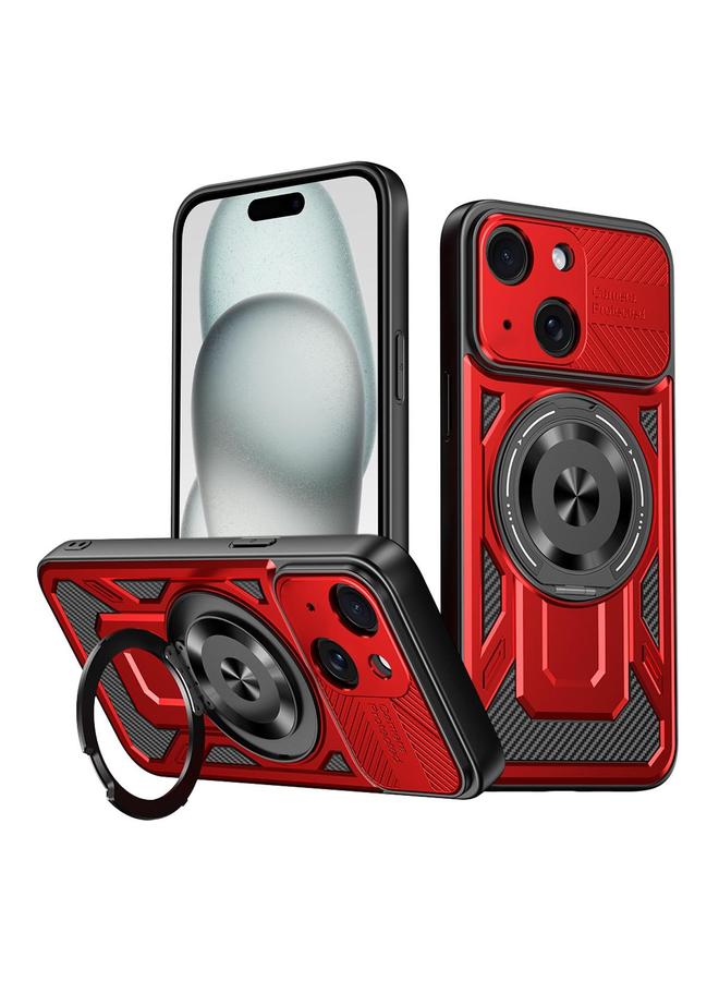 اس-توب جراب لهاتف iPhone 15 Plus Armor حامل دوار MagSafe جراب هاتف - Image 1