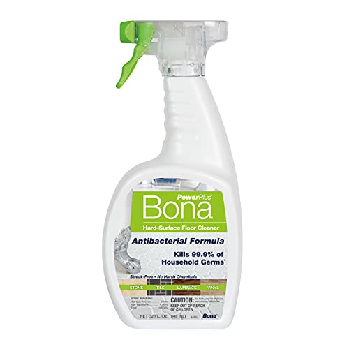 Bona PowerPlus Multi-Surface Floor Deep Cleaner Spray - 32 fl oz - Refillable - Antibacterial Floor Cleaning Solution for Stone, Tile, Laminate, and Vinyl Floors - Image 1