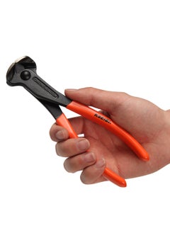 KSEIBI End Cutting Pliers 6 Inch, Grip Handle Black Chrome Vanadium Steel, Carpenter Pincer, Nippers Tool, Nail Remover, Steel Wire Cutter, plumbing and Construction Tool, Cutting PVC Pipes, Precise Cutting.  - Image 2