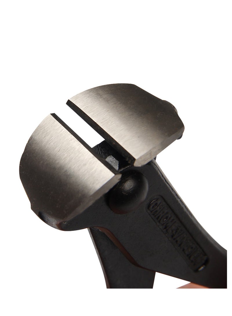 كسيبي كماشة قطع نهائية 6 بوصة، مقبض مقبض من الفولاذ الفاناديوم الكروم الأسود، قطاعة نجار، أداة لقط، مزيل مسامير، قاطع أسلاك فولاذية، أداة سباكة وبناء، قطع أنابيب PVC، قطع دقيق - Image 3