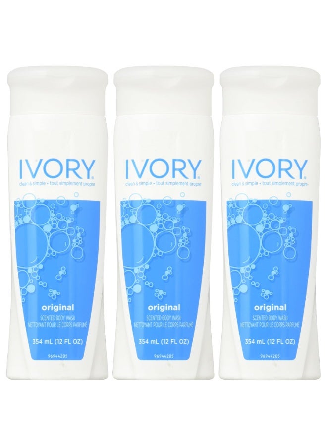 Ivory Body Wash, Original, 12 Ounces (Pack of 3) from Ivory - Image 3