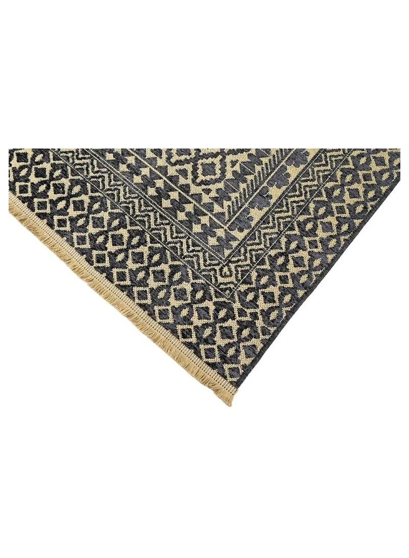 Alkaffary SOFI rug by Alkaffary with a special vibe that matches your carpet decor, 1.60x2.30, Charcoal  - Image 3