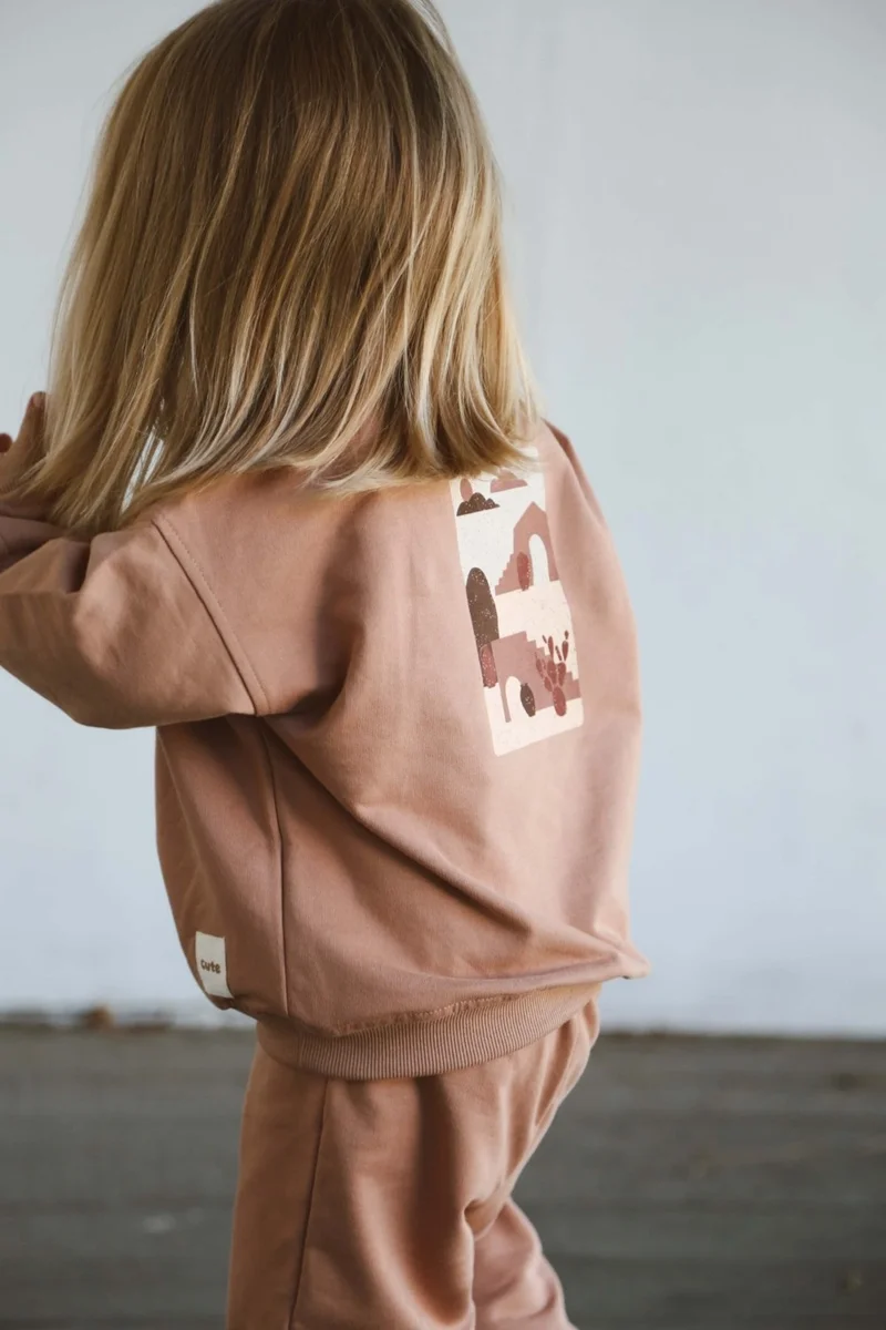 Ohlala Koala Milky Coffee Back Printed Seasonal Tracksuit Set
