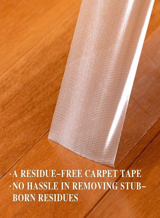 Sakar Fabric Tape Double Sided, Double Clear Tape, Durable Duct Tape, Super Sticky Clear Tape,Easy to Remove Without Residue for Wall Decor, Rugs and Clothing etc (2 CM * 3 Meter) - Image 5