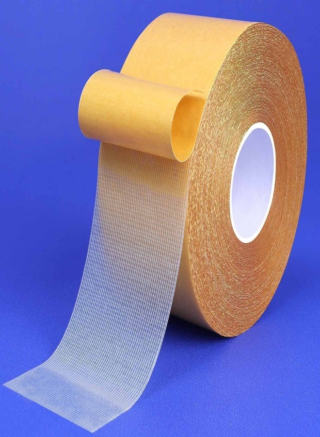 Sakar Fabric Tape Double Sided, Double Clear Tape, Durable Duct Tape, Super Sticky Clear Tape,Easy to Remove Without Residue for Wall Decor, Rugs and Clothing etc (2 CM * 3 Meter) - Image 1