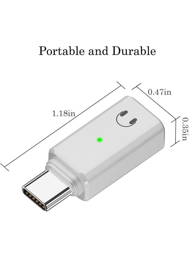 USB C to Lightning Audio Adapter, Type C Male to Female Converter, HiFi Audio for iPhone 15 Series, iPad, MacBook and Other Type C Devices (Grey) - Image 2