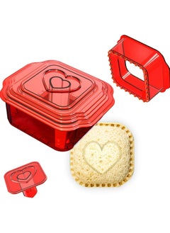 Square Uncrustable Maker, Sandwich Cutter and Sealer for Kids, Crustless Sandwich Decruster for Boy and Girl, Safety Material Easy to Use(6-in-1)