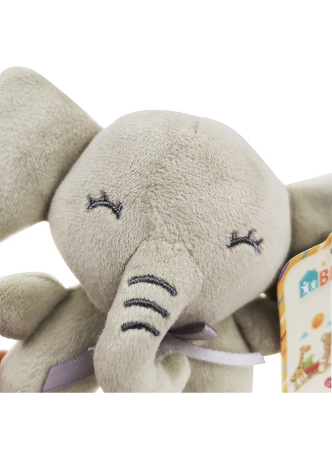 bbsky Baby Puzzle Enlightenment Toy Hand Rattle Plush Toy Pinch Call Rattle 0-3 - Image 2
