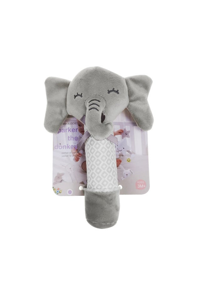 bbsky Baby Puzzle Enlightenment Toy Hand Rattle Plush Toy Pinch Call Rattle 0-3 - Image 1
