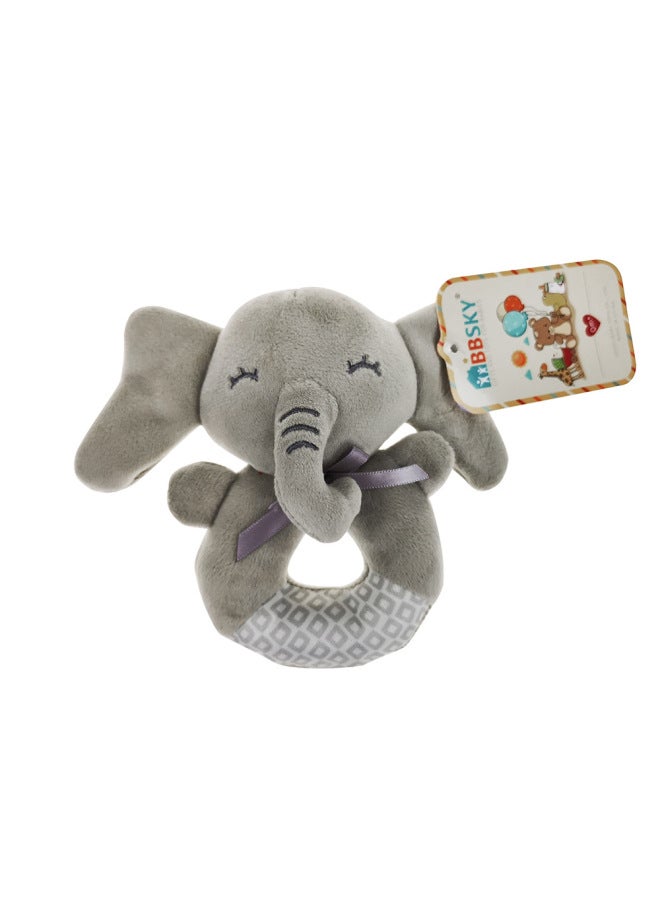 bbsky Baby Puzzle Enlightenment Toy Hand Rattle Plush Toy Pinch Call Rattle 0-3 - Image 4