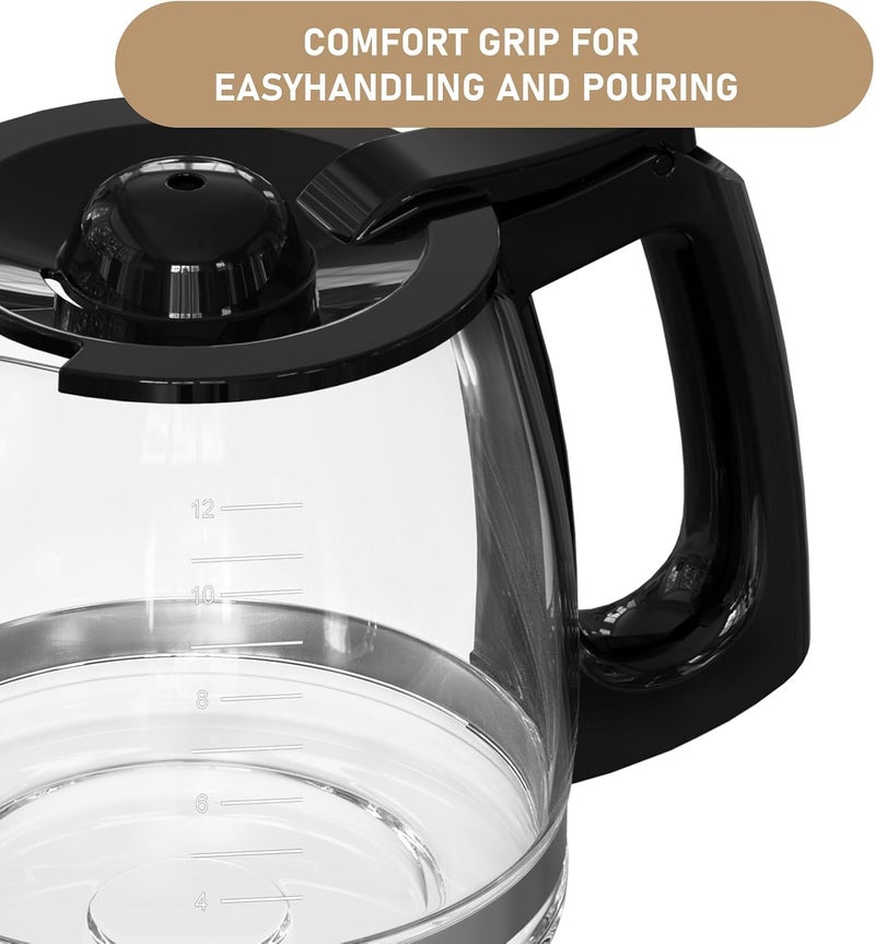 Shonshon 12-Cup Replacement Coffee Carafe Compatible with Hamilton Beach Coffee maker Pot 49902, 49915, 49905C, CM4309, 49317, 49467, 49611, 49904, 49934, 46230, 46290, 46293, 46294, 46299 - Image 4