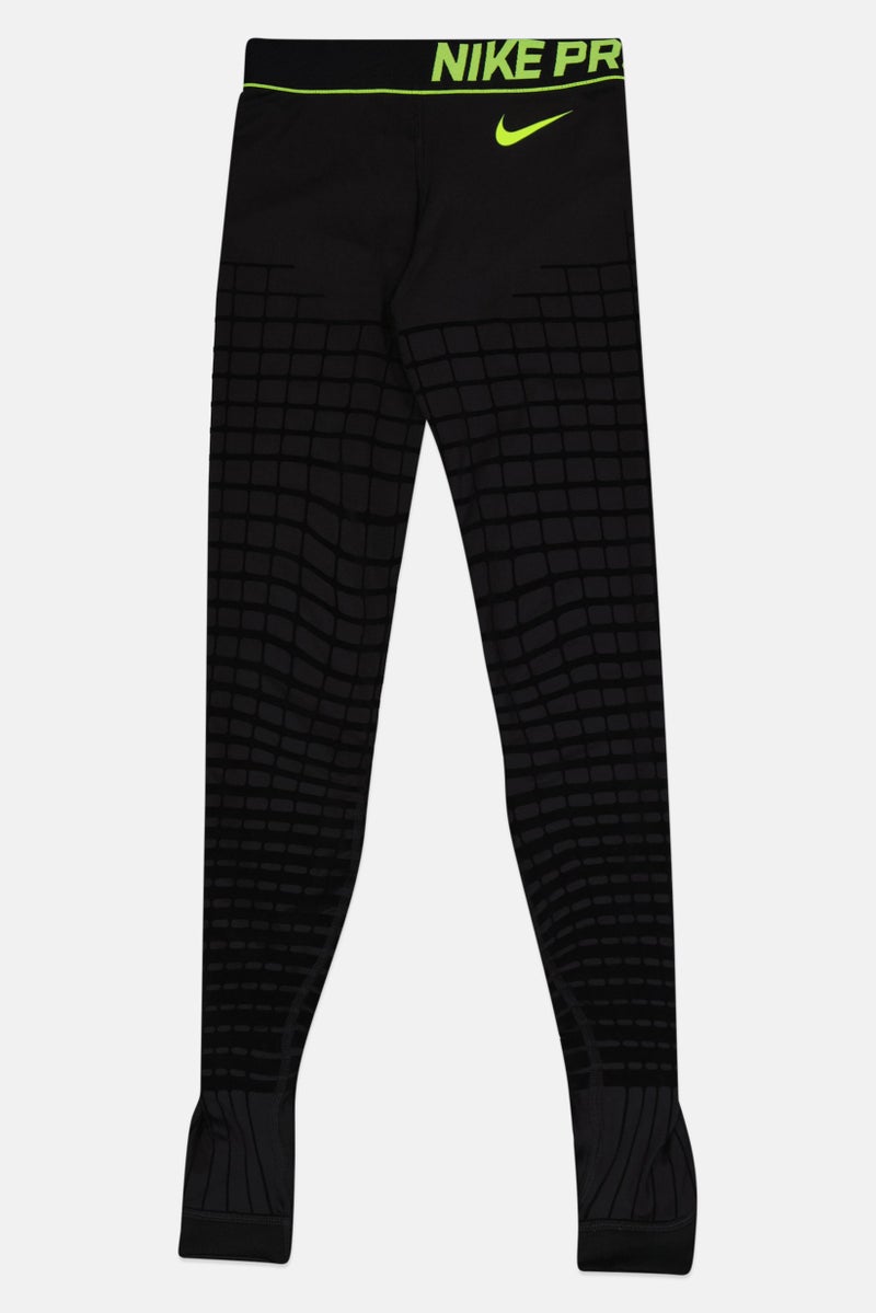 Nike ملابس رياضية نسائية بلياقة شعار العلامة التجارية استعادة ضيقة للغاية، سوداء - Image 3
