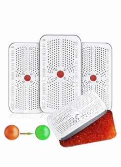 Y&D Indicating Silica Gel Dehumidifier Desiccant, 40 Gram Each Packs, Reusable Absorber Orange Desiccant Canisters, Green Bead Tin for Car, Closet, Cabinet, Bag, Storage Box(Pack of 3)  - Image 1