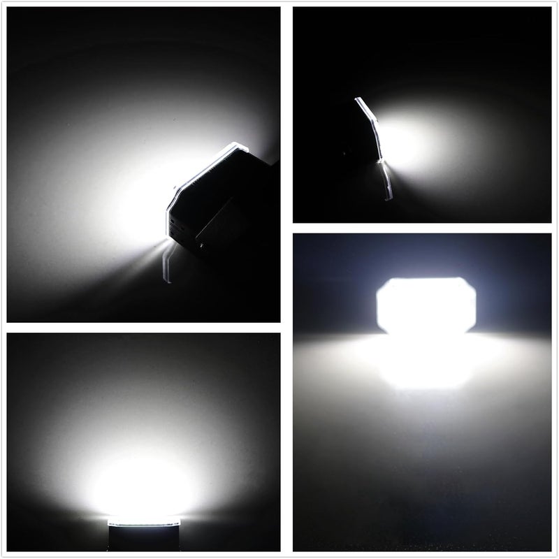 Acool White Strobe Light, Super Bright 36 LED White Strobe Lights Sound Activated & Flash Speed Control Mini Strobe Lights for Halloween Christmas Clubs DJ Birthday Room Dance(No Remote) - Image 2