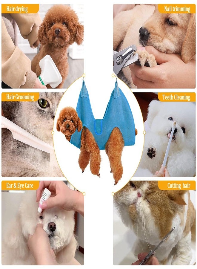JIURUN Dog Grooming Hammock for Nail Trimming, Dog Grooming Hammock(S), Dog Sling for Nail Trimming, Hanging Harness Holder for Nail Clipping, Pet Comb Bat Costume Wings for Cats Dogs - Image 3