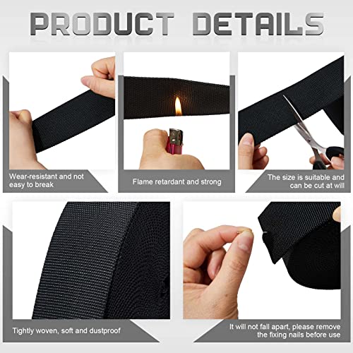 Hanaive 26 ft Nylon Hydraulic Hose Protector Sleeve Tig Torch Cable Cover Black Protective Cover Hose Sheath Hydraulic Wrap Cutting Wire Sheath Sleeve Management Wrap for Cord Tig(1 Inch Id) - Image 4