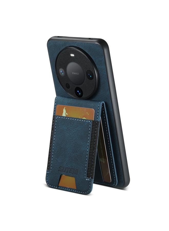 Suteni Case For Huawei Mate 60 Pro+ H03 Litchi Leather Card Bag Stand Back Phone Case - Image 3