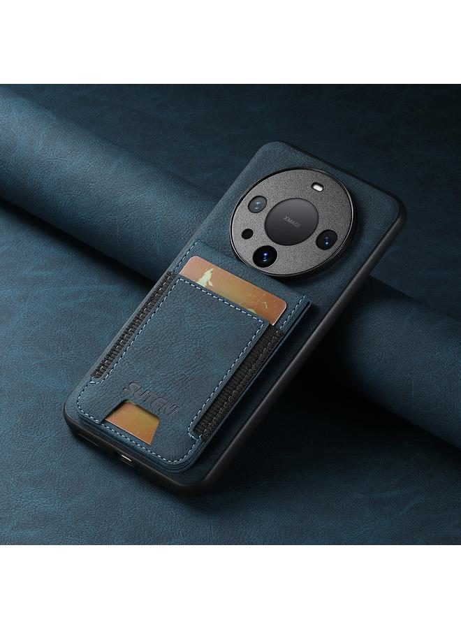 Suteni Case For Huawei Mate 60 Pro+ H03 Litchi Leather Card Bag Stand Back Phone Case - Image 2