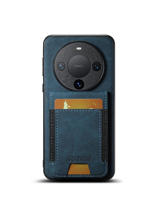 Suteni Case For Huawei Mate 60 Pro+ H03 Litchi Leather Card Bag Stand Back Phone Case - Image 1