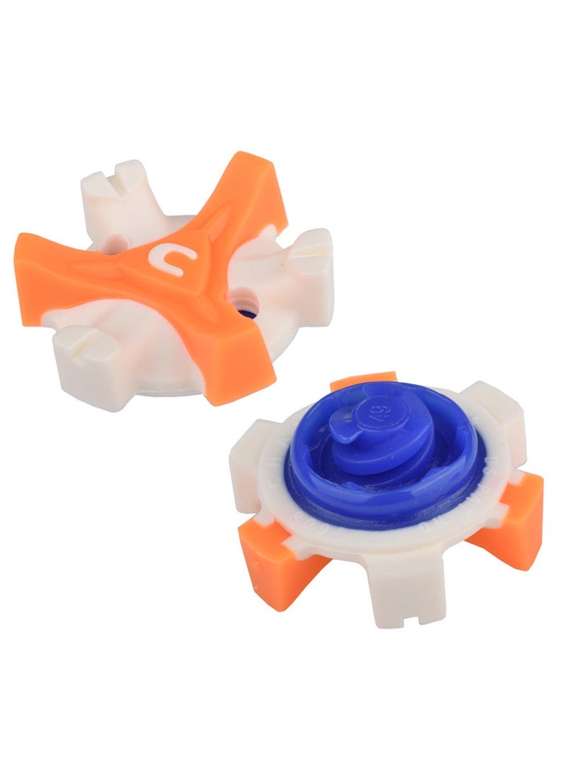 Generic Quick-Twist Golf Shoe Spikes TPU Cleats Orange