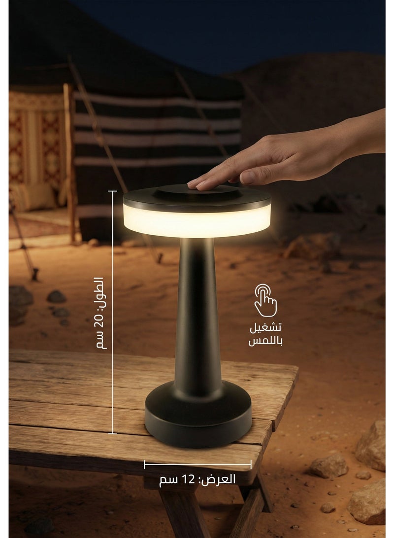 Smart Touch LED Table Lamp, Warm Light, Modern Luxury Design, Battery Operated, High-Quality ABS Body - Image 2