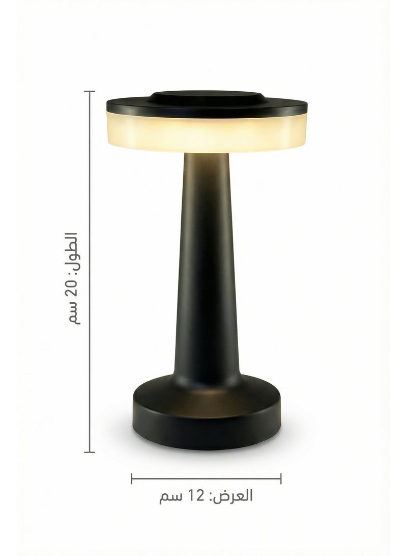 Smart Touch LED Table Lamp, Warm Light, Modern Luxury Design, Battery Operated, High-Quality ABS Body - Image 1