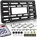 GNSZSN Front License Plate Holder BracketUpgraded Black Universal ABS Mounting Kit Frame with Raised Edge Screws for Front Bumper - Image 2