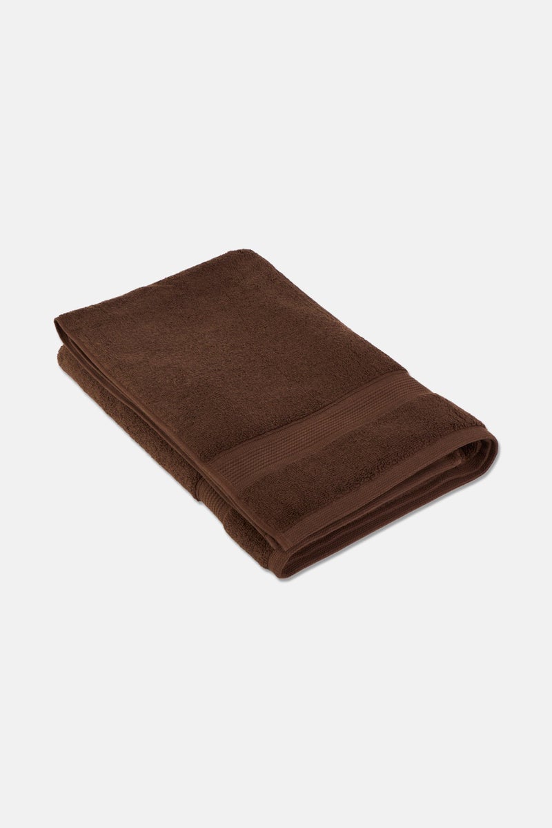 YOTO Cotton Bath Towel, Brown - Image 2