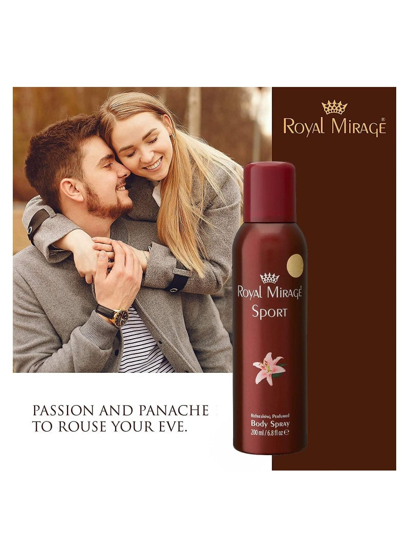 ROYAL MIRAGE Sport Refreshing Perfumed Body Spray 200ml - Image 4