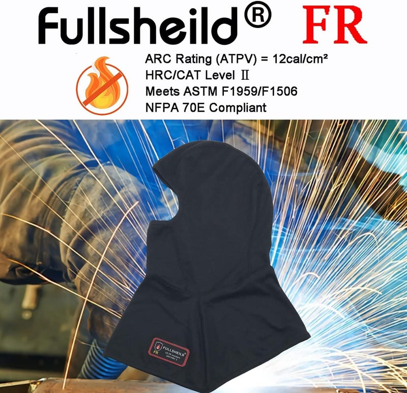 Fullsheild FR Balaclava Face Mask Flame Resistant Balaclava FR Mask for Men Arc Rated NFPA2112 CAT2 Cover Hood for Welding - Image 4