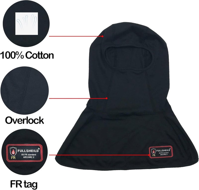 Fullsheild FR Balaclava Face Mask Flame Resistant Balaclava FR Mask for Men Arc Rated NFPA2112 CAT2 Cover Hood for Welding - Image 5