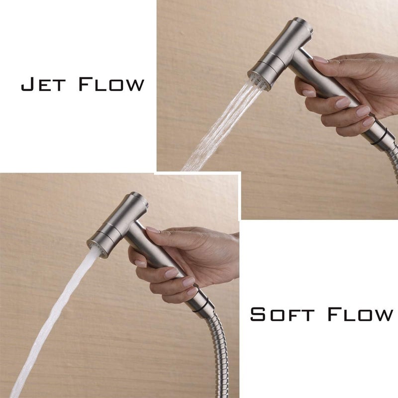 TRUSTMI Toilet Concealed Hot and Cold Bidet Spray SetBrushed Nickel - Image 4