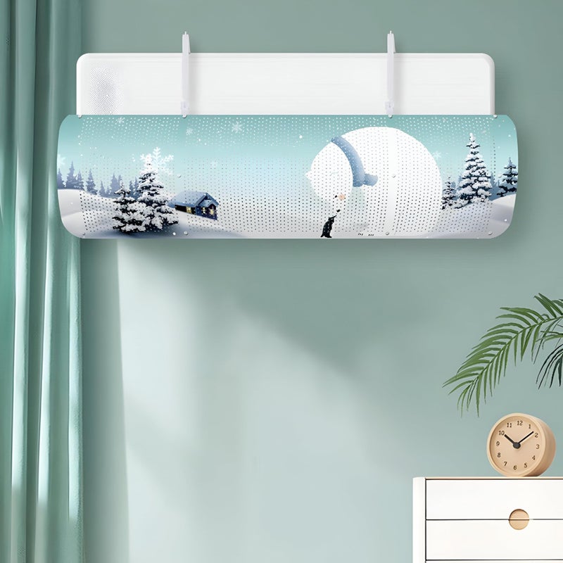 Suspended Air Conditioner Cover - 180° adjustable deflector wings to redirect airflow efficiently, preventing uneven cooling and maintaining consistent temperature levels across spaces. - Image 3